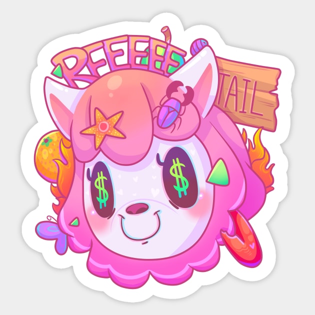 Reeeee-tail Sticker by AshleyBrielle